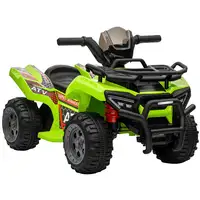 Quad Eléctrico 6V para Niños +18 Meses 70x42x45 cm Verde HOMCOM Quad Eléctrico 6V para Niños +18 Meses 70x42x45 cm Verde HOMCOM