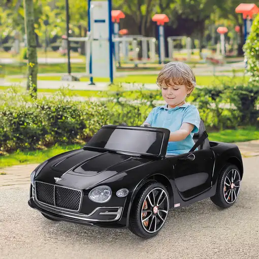Bentley GT Coche Eléctrico Niños+3 años 2 Modos Control Música Faros 30kg HOMCOM
