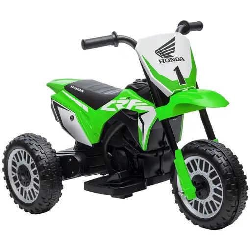Moto Eléctrica Infantil con Licencia Honda CRF450RL 71x40,5x43,5cm Verde HOMCOM Moto Eléctrica Infantil con Licencia Honda CRF450RL 71x40,5x43,5cm Verde HOMCOM