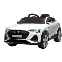 Coche Eléctrico para Niños Audi E-tron Velocidad 3-5 km/h Blanco HOMCOM Coche Eléctrico para Niños Audi E-tron Velocidad 3-5 km/h Blanco HOMCOM