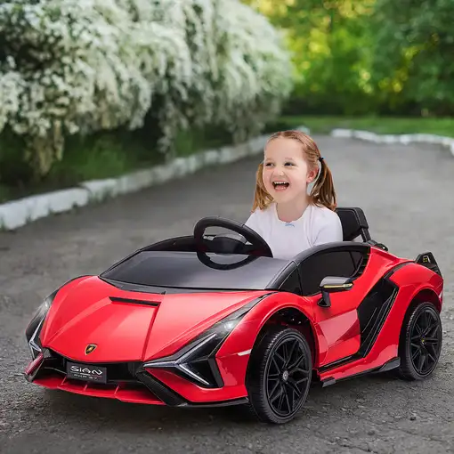Coche Eléctrico 12V para Niños +3 Años Lamborghini SIAN Mando a Distancia HOMCOM