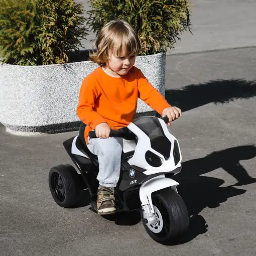 Moto Eléctrica para Niños de 18-36 Meses 66x37x44 cm Negro HOMCOM