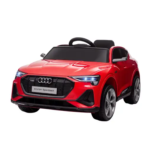 Coche Eléctrico para Niños Audi E-tron Velocidad 3-5 km/h Rojo HOMCOM Coche Eléctrico para Niños Audi E-tron Velocidad 3-5 km/h Rojo HOMCOM