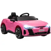 Coche Eléctrico para Niños +3 Años AUDI RS e-tron GT 103x58x41 cm Rosa HOMCOM