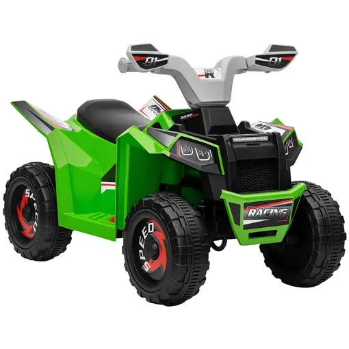 Quad Eléctrico para Niños de 18-36 Meses 70x41,5x48,5 cm Verde HOMCOM Quad Eléctrico para Niños de 18-36 Meses 70x41,5x48,5 cm Verde HOMCOM