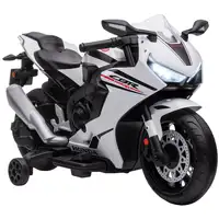 Moto Eléctrica HONDA 6V para Niños de 3-5 Años con Faro 90x44x52cm Blanco HOMCOM Moto Eléctrica HONDA 6V para Niños de 3-5 Años con Faro 90x44x52cm Blanco HOMCOM