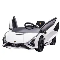 Coche Eléctrico Blanco 12V +3 Años Lamborghini SIAN con Mando a Distancia HOMCOM Coche Eléctrico Blanco 12V +3 Años Lamborghini SIAN con Mando a Distancia HOMCOM
