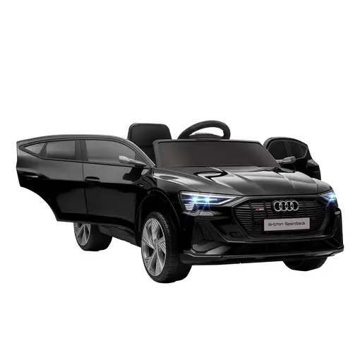Coche Eléctrico para Niños Audi E-tron Velocidad 3-5 km/h Negro HOMCOM Coche Eléctrico para Niños Audi E-tron Velocidad 3-5 km/h Negro HOMCOM
