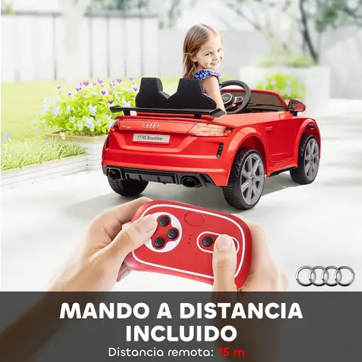 Audi TT Eléctrico Infantil con Control Remoto Música y Luces HOMCOM