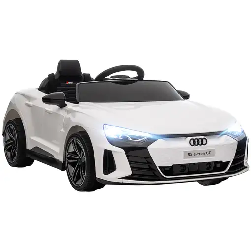 Coche Eléctrico para Niños +3 Años AUDI RS e-tron GT 103x58x41 cm Blanco HOMCOM Coche Eléctrico para Niños +3 Años AUDI RS e-tron GT 103x58x41 cm Blanco HOMCOM