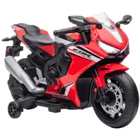 Moto Eléctrica HONDA 6V para Niños de 3-5 Años con Faro 90x44x52cm Rojo HOMCOM
