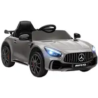 Coche Eléctrico para Niños de +3 Años Mercedes-Benz AMG GTR Plata AIYAPLAY