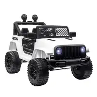 Coche Eléctrico para Niños +3 Años con Control Remoto 100x65x72 cm Blanco HOMCOM Coche Eléctrico para Niños +3 Años con Control Remoto 100x65x72 cm Blanco HOMCOM
