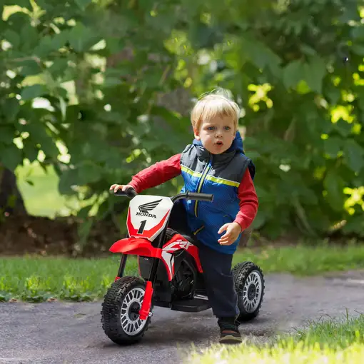 Moto Eléctrica Infantil con Licencia Honda CRF450RL 71x40,5x43,5cm Rojo HOMCOM