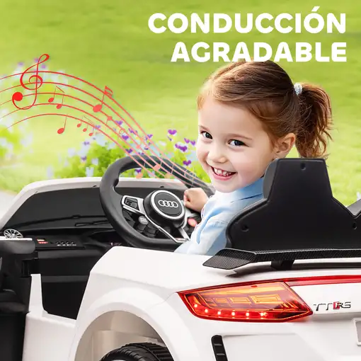 Audi TT Eléctrico Infantil con Control Remoto Música y Luces HOMCOM