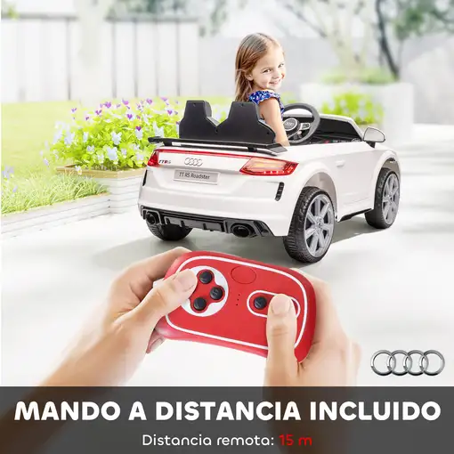 Audi TT Eléctrico Infantil con Control Remoto Música y Luces HOMCOM