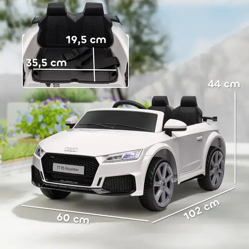 Audi TT Eléctrico Infantil con Control Remoto Música y Luces HOMCOM