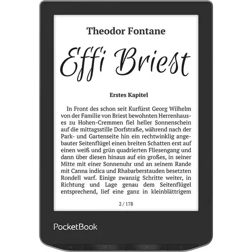 PocketBook Verse lectore de e-book 8 GB Wifi Negro, Plata