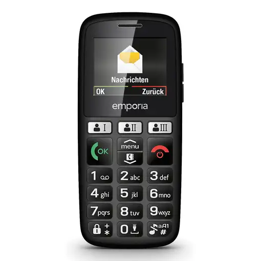 Telefonía móvil 30MB + Negro EMPORIA