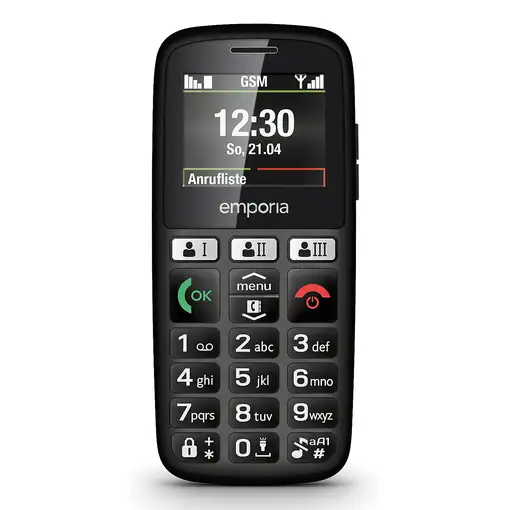 Telefonía móvil 30MB + Negro EMPORIA