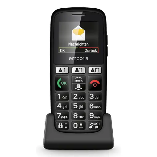 Telefonía móvil 30MB + Negro EMPORIA