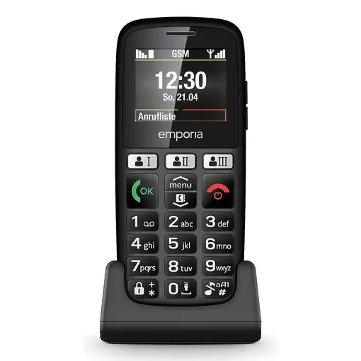 Telefonía móvil 30MB + Negro EMPORIA