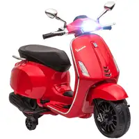 Moto Eléctrica para Niños de +3 Años con Licencia Vespa Rojo AIYAPLAY