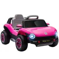 Coche Eléctrico para Niños de +3 Años Volkswagen E-Buggy Rosa AIYAPLAY