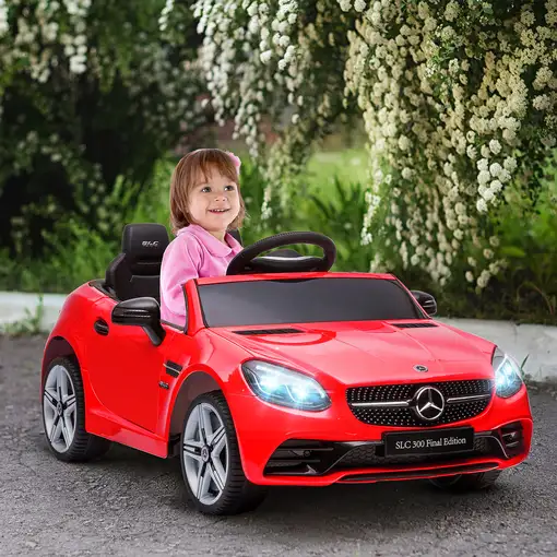 Coche Eléctrico para Niños de +3 Años Mercedes SLC 300 Rojo AIYAPLAY
