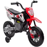 Moto Eléctrica para Niños de +3 Años con Batería 12V Música Rojo AIYAPLAY