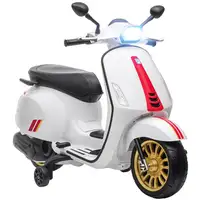 Moto Eléctrica para Niños de +3 Años con Licencia Vespa Blanco AIYAPLAY