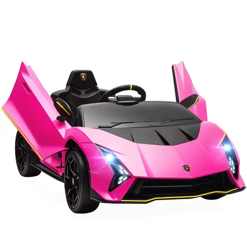 Coche Eléctrico para Niños de +3 Años Lamborghini Autentica Rosa AIYAPLAY Coche Eléctrico para Niños de +3 Años Lamborghini Autentica Rosa AIYAPLAY