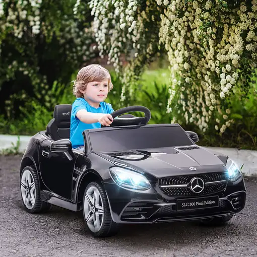 Coche Eléctrico para Niños de +3 Años Mercedes SLC 300 Negro AIYAPLAY