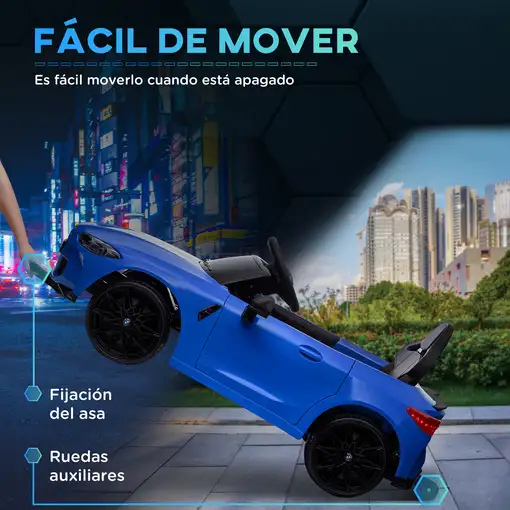 Coche Eléctrico para Niños BMW M4 con Mando a Distancia Azul AIYAPLAY