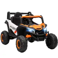 Coche Eléctrico para Niños 12V con 2 Motores Control Remoto Naranja AIYAPLAY