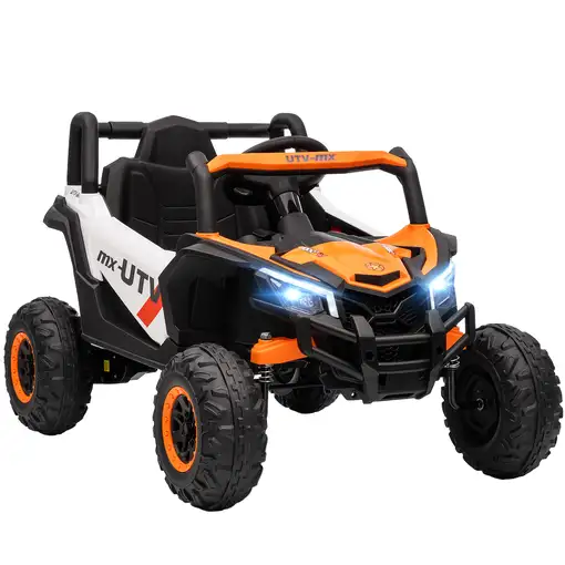 Coche Eléctrico para Niños 12V con 2 Motores Control Remoto Naranja AIYAPLAY Coche Eléctrico para Niños 12V con 2 Motores Control Remoto Naranja AIYAPLAY