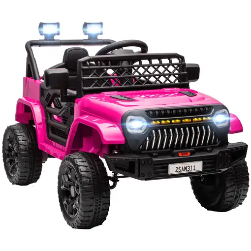 Coche Eléctrico para Niños de +3 Años con Mando a Distancia Rosa AIYAPLAY Coche Eléctrico para Niños de +3 Años con Mando a Distancia Rosa AIYAPLAY