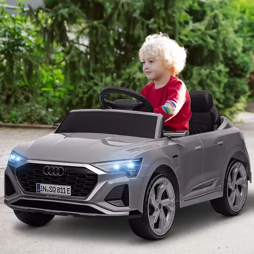 Coche Eléctrico para Niños de +3 Años Audi Q8 etron sportback Gris AIYAPLAY