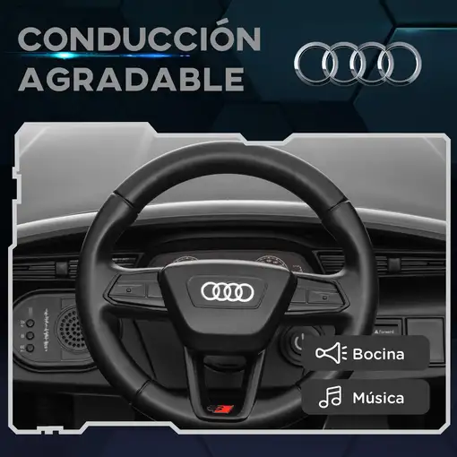 Coche Eléctrico para Niños de +3 Años Audi Q8 etron sportback Gris AIYAPLAY