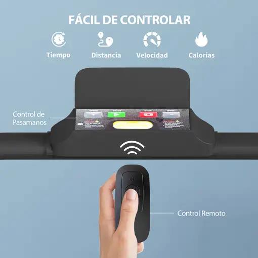 Cinta de Correr 2 en 1 Cinta de Andar Plegable 2,5 HP Negro HOMCOM