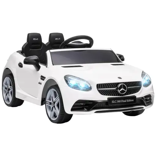 Coche Eléctrico Mercedes SLC 300 para Niños Mando a Distancia Blanco AIYAPLAY