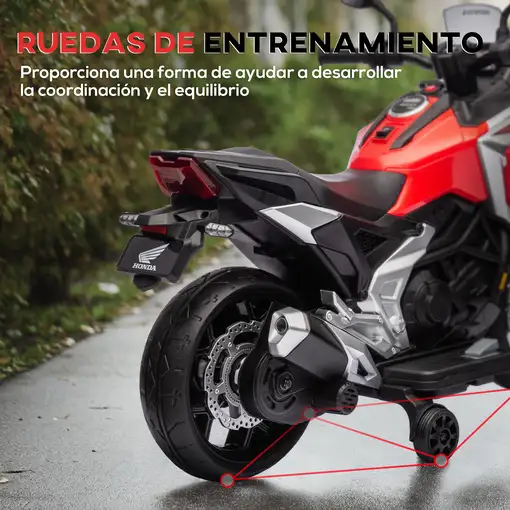 Moto Eléctrica para Niños de +3 Años con Licencia Honda Rojo AIYAPLAY