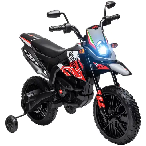 Moto Eléctrica para Niños 12V con Licencia Aprilia Rojo AIYAPLAY Moto Eléctrica para Niños 12V con Licencia Aprilia Rojo AIYAPLAY