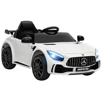 Coche Eléctrico para Niños de +3 Años Mercedes-Benz AMG GTR Blanco AIYAPLAY