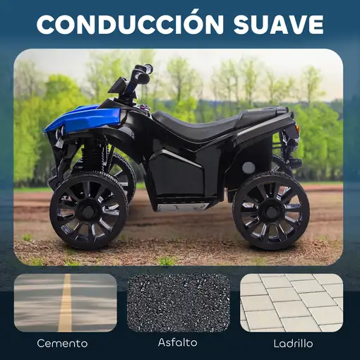 Quad Eléctrico para Niños 6 V 70x42x45 cm Azul AIYAPLAY