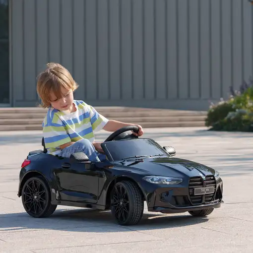 Coche Eléctrico para Niños BMW M4 con Mando a Distancia Negro AIYAPLAY