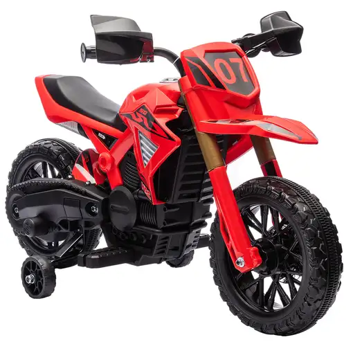 Moto Eléctrica para Niños de +3 Años Carga 30 kg Rojo AIYAPLAY Moto Eléctrica para Niños de +3 Años Carga 30 kg Rojo AIYAPLAY