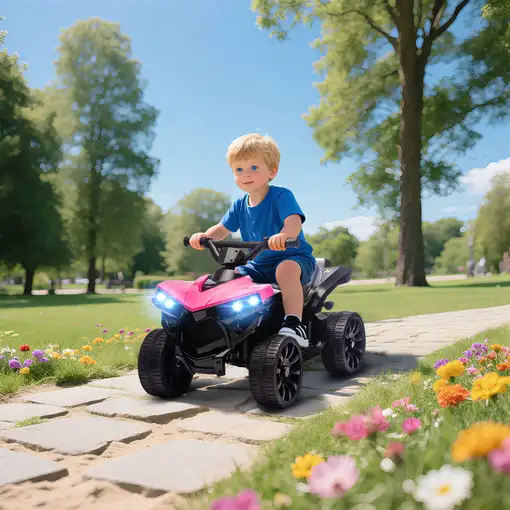 Quad Eléctrico para Niños 6 V 70x42x45 cm Rosa AIYAPLAY