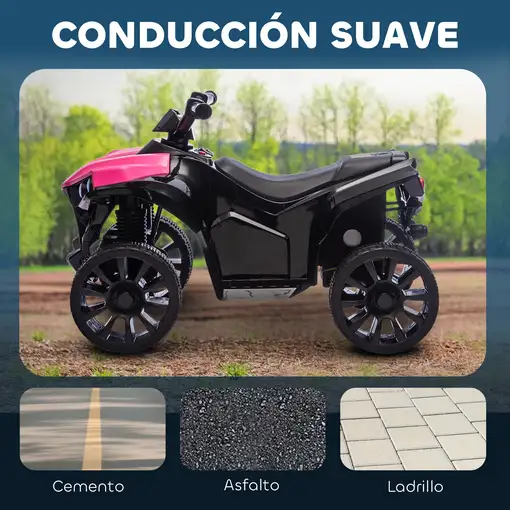 Quad Eléctrico para Niños 6 V 70x42x45 cm Rosa AIYAPLAY