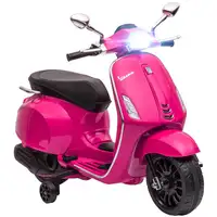 Moto Eléctrica para Niños de +3 Años con Licencia Vespa Rosa AIYAPLAY